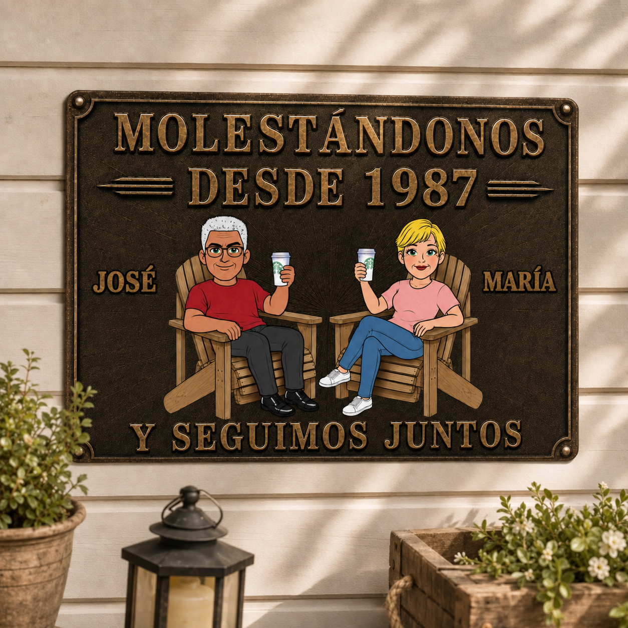 Placa personalizada clara