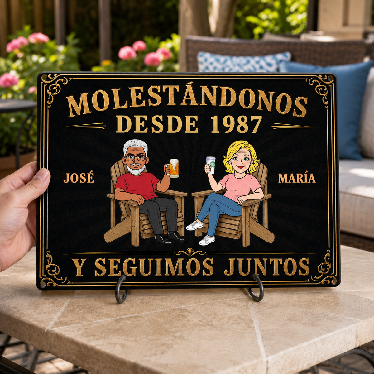 Placa personalizada oscura