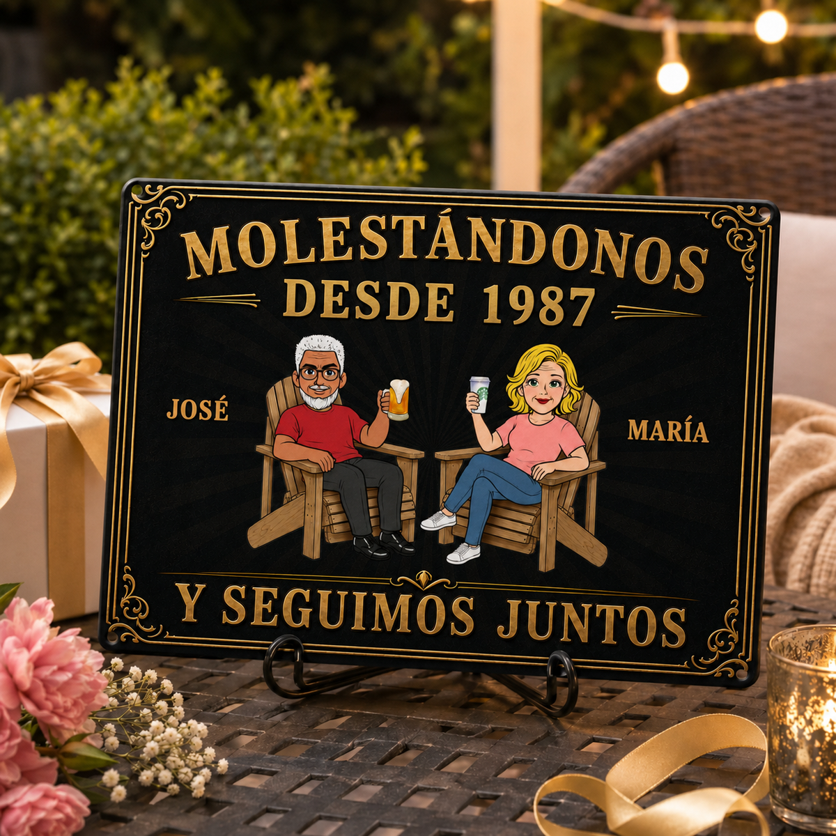 Placa personalizada oscura