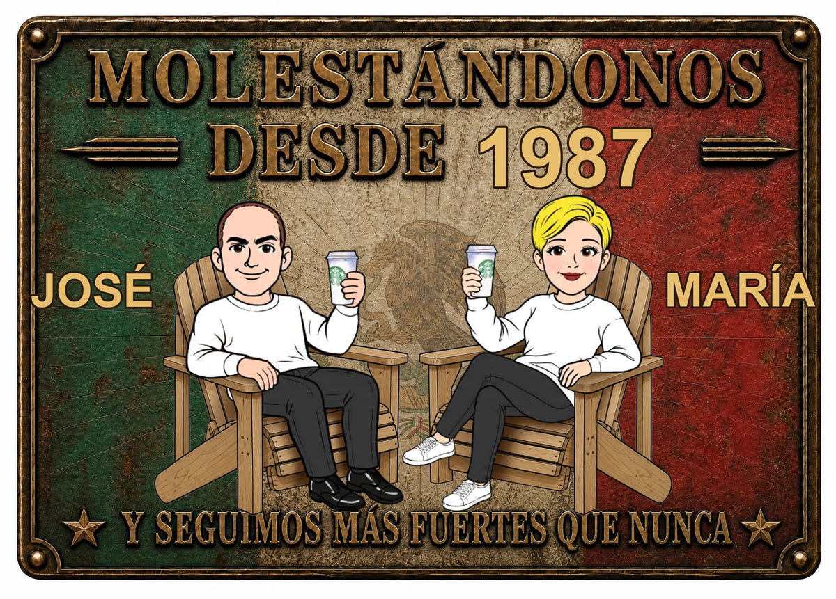 Placa Personalizada Bandera Mexicana